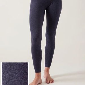 ATHLETA NWT Salutation Stash Pocket Softluxe Tight Navy Size L